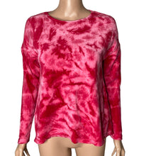 Load image into Gallery viewer, Baea Velour Shirt Womens XS Velour Pink Tie Dye