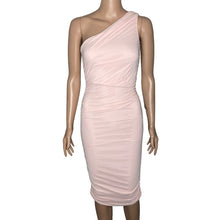 Load image into Gallery viewer, Love X Design Dress Womens XS One Shoulder Light Pink Body Con