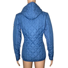 Load image into Gallery viewer, Skechers Puffer Jacket Womens Small Go Walk Light Blue Full Zip