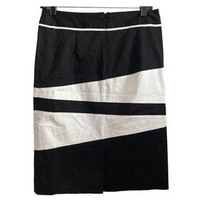 Atelier Luxe Pencil Skirt Womens Size 2 Black White