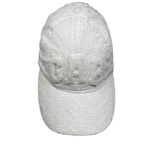 Load image into Gallery viewer, Gapkids Hat Girls L/XL White Eyelet Stretch