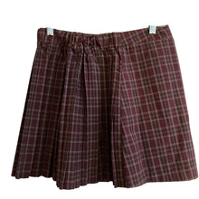 Load image into Gallery viewer, Wild Fable Mini Skirt Womens Small Plaid Purple Elastic Waist