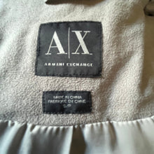 Load image into Gallery viewer, A|X Armani Exchange Moto Jacket Womens Small Gray Faux Suede Asymmetrical Zip Lightweight