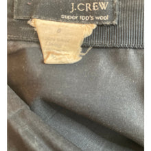 Load image into Gallery viewer, J Crew Super 100s Wool Pencil Skirt Womens 8 Charcoal Black Career Office Lined