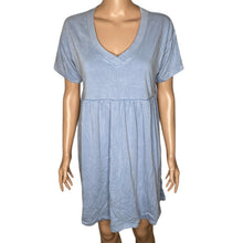 Load image into Gallery viewer, Wild Fable Dress Womens Small Blue Babydoll Mini Short Sleeve Empire Waist New