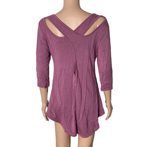 Baea Top Womens Large Light Purple Stretch NEW