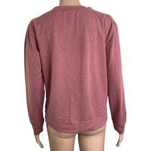 Load image into Gallery viewer, Knox Rose Sweatshirt Womens Small Stretch Mauve Pullover