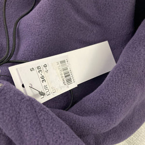 Topshop Hoodie Womens 4-6 Fleece Purple Cropped New