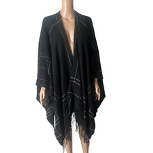 Load image into Gallery viewer, Eileen Fisher Wrap One Size Wool Twill Plaid