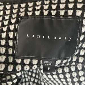 Sanctuary Sweater Long Cardigan Women's Small Gray & White
