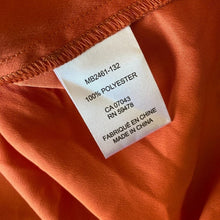 Load image into Gallery viewer, Rachel Zoe Blouse Womens Large Orange Lightweight Pullover Sleeveless
