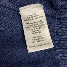 Load image into Gallery viewer, Vineyard Vines Sweater Mens S Navy V Neck Cotton Cashmere Whale Logo