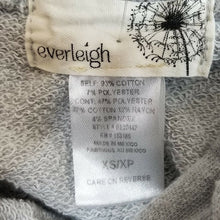 Load image into Gallery viewer, Everleigh Hooded Sweatshirt Womens XS Gray French Terry Pullover New