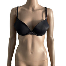 Load image into Gallery viewer, Maidenform Self Expressions Bra 34B Dark Gray Padded Underwire Lace Trim