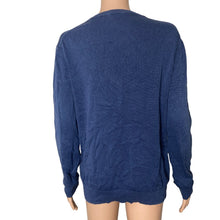 Load image into Gallery viewer, Vineyard Vines Sweater Mens S Navy V Neck Cotton Cashmere Whale Logo
