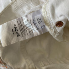 Load image into Gallery viewer, We the Free People Jeans Womens 25 Button Fly White Distressed Raw Hem Ripped