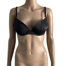 Load image into Gallery viewer, Maidenform Self Expressions Bra 34B Dark Gray Padded Underwire Lace Trim