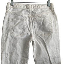 Load image into Gallery viewer, We the Free People Jeans Womens 25 Button Fly White Distressed Raw Hem Ripped