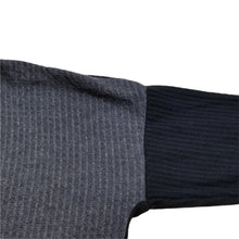 Load image into Gallery viewer, Bobeau Cardigan Open Front Womens XS Charcoal Black Ribbed Waffle Knit Two Toned
