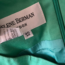 Load image into Gallery viewer, Vintage Helene Berman London Dress Womens 12 Green Casual Sleeveless