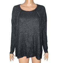 Load image into Gallery viewer, Forgotten Grace Sweater Womens Small Marbled Black Lightweight Oversized