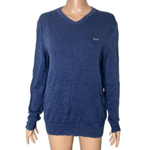 Load image into Gallery viewer, Vineyard Vines Sweater Mens S Navy V Neck Cotton Cashmere Whale Logo