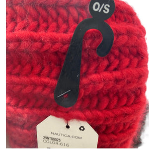 Nautica Cable Knit Headband Red One Size