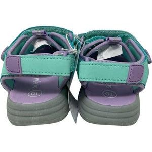 Cat & Jack Toddler Afton Hiking Sandals Girl Size 10 New Teal Purple