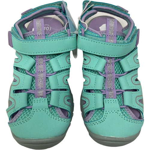 Cat & Jack Toddler Afton Hiking Sandals Girl Size 10 New Teal Purple
