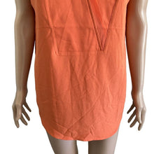 Load image into Gallery viewer, Rachel Zoe Blouse Womens Large Orange Lightweight Pullover Sleeveless