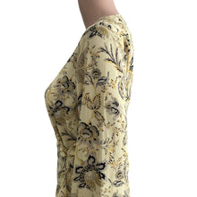 Load image into Gallery viewer, Vince Camuto Blouse Womens Small Yellow Floral Wrap New