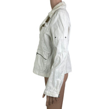 Load image into Gallery viewer, Outer Edge Jacket Womens Size XL White Corduroy Faux Fur Collar