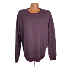 Load image into Gallery viewer, Nordstrom Sweater Mens XL Wool Blend Purple Gray Flecks Pullover New