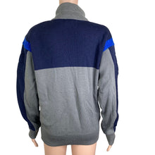 Load image into Gallery viewer, Vintage Obermeyer Sweater Mens Medium Wool Blend Black Gray Blue