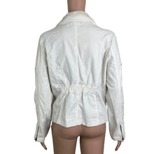 Load image into Gallery viewer, Outer Edge Jacket Womens Size XL White Corduroy Faux Fur Collar