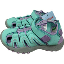 Load image into Gallery viewer, Cat &amp; Jack Toddler Afton Hiking Sandals Girl Size 10 New Teal Purple