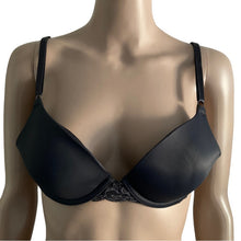 Load image into Gallery viewer, Maidenform Self Expressions Bra 34B Dark Gray Padded Underwire Lace Trim