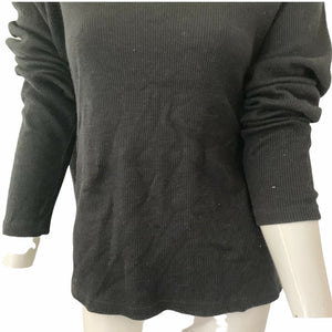 RDI Shirt Top Flannel Women’s Black Pullover Size XL