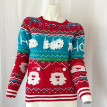 Load image into Gallery viewer, No Boundaries Multicolored Santa Ugly Christmas Sweater Small