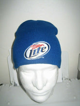Load image into Gallery viewer, miller lite beer logo winter toque beanie hat adult blue
