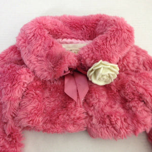 Children Place Est 1989 Baby Girl Pink Faux Fur Jacket 24 Months
