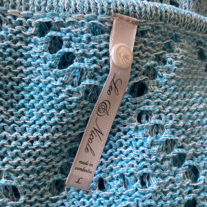 Leo & Nicole Sweater Womens Large Light Blue Knit