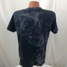 Load image into Gallery viewer, Hart &amp; Huntington Tattoo Co Distressed T-shirt Medium sword knife all over