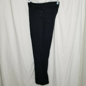 Gloria Vanderbilt Amanda Womens Black High Rise 5-Pocket Straight Leg Jeans 12