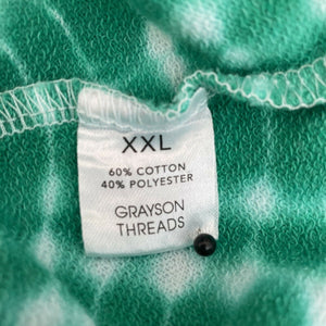Grayson Threads Whiskey Business Womens Plus Size Cropped Green Tie Dye XXL