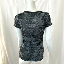 Load image into Gallery viewer, Thunderbird Harley Davidson Albuquerque NM Womens Black and Gray Tshirt Size Sma