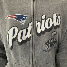 Load image into Gallery viewer, New England Patriots Hoodie Jacket Gray S NFL Women Super Bowl XLIX Champions