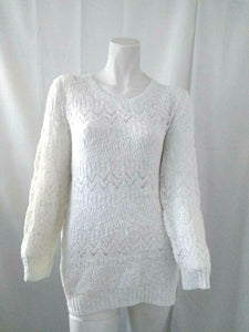 Jones New York Sport Womens White Pullover Sweater Large