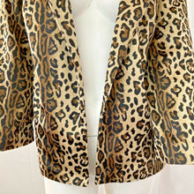 Load image into Gallery viewer, Jacklyn Smith Seas Women’s Animal Print Faux Fur Light Jacket Size Small