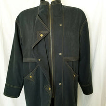 Load image into Gallery viewer, Gare De Lyon Womens Black 3-Snap Full Zip Mid-Length Coat Medium